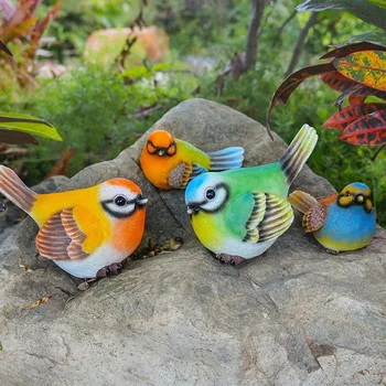 

Simulation animal large color bird resin figurine home decor crafts outdoor garden decoration handicraft sculpture ornament
