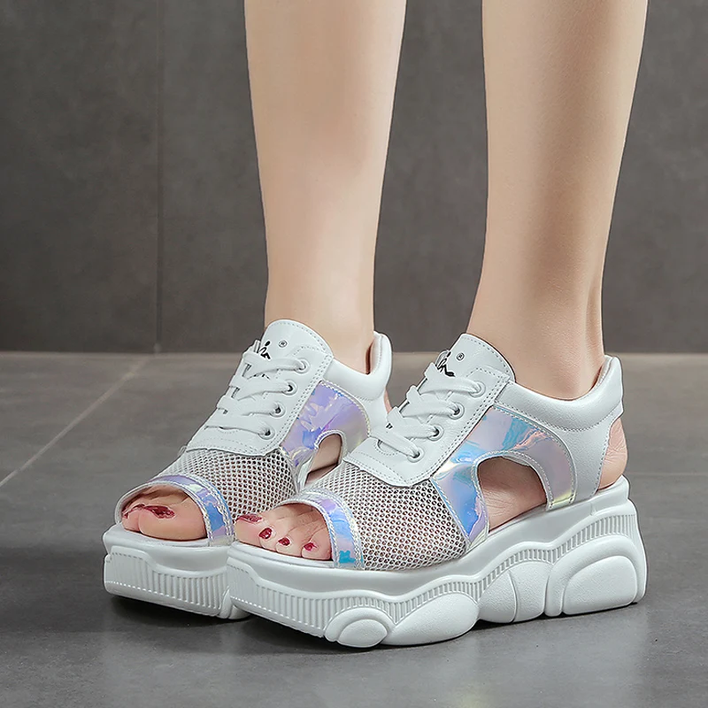Women Platform Sandals 7 High Heels Casual Chunky Sandals Woman Summer Shoes Platform Wedges Slippers Slides Sandalias Mujer