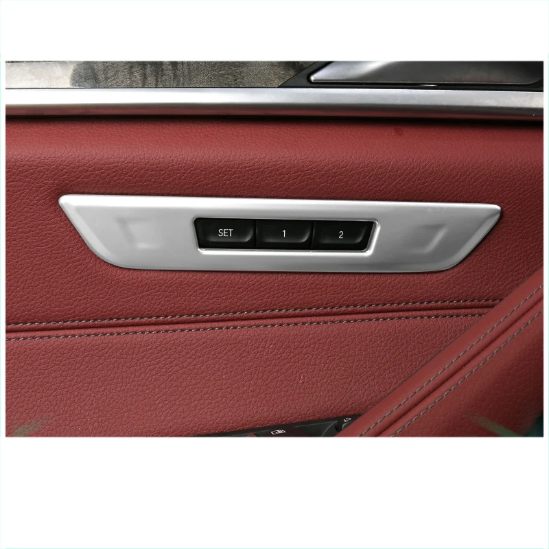 

lsrtw2017 carbon fiber abs car seat memory button frame trims for bmw 5 series g30 g31 525 520 530 528 540 535 2018 2019