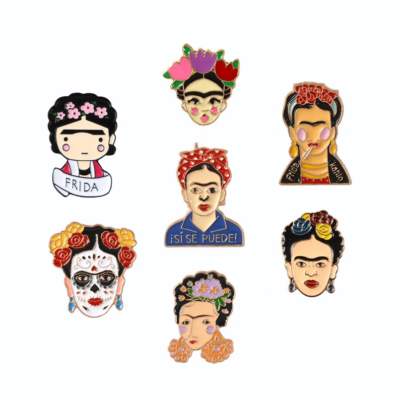 

New Cartoon Artist Painter Enamel Brooch Personality Pin Denim Badge Lapel Button Button Clothing Hat Decoration Cute Gift