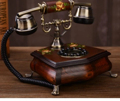 Деревенские Деревянные телефон Модные Винтажные телефон мода телефон антикварные