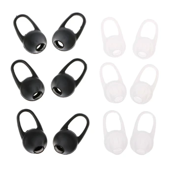 

6Pcs Silicone In-Ear Bluetooth Earphone Earbud Tips Headset Earplug Cushion Cover #k