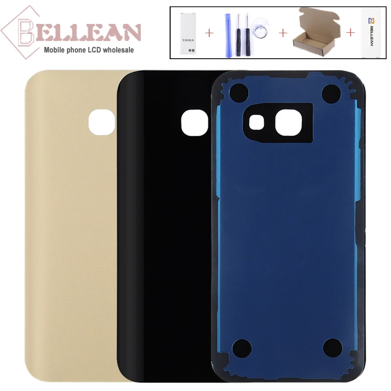 

HH A320F Back Cover For Samsung Galaxy A3 2017 A320 Back Battery Cover Rear Door Panel Housing Case Glass Free Shipping
