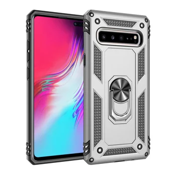 

30pcs/lot For Samsung Galaxy S10 5G Version Shockproof Military Heavy Duty Hard Case with Ring Stand For Galaxy S9 Plus S8 Plus