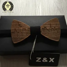 HOT SALE Formal Commercial Wooden Bow Tie Male Solid Color Marriage Bow Ties For Men Butterfly