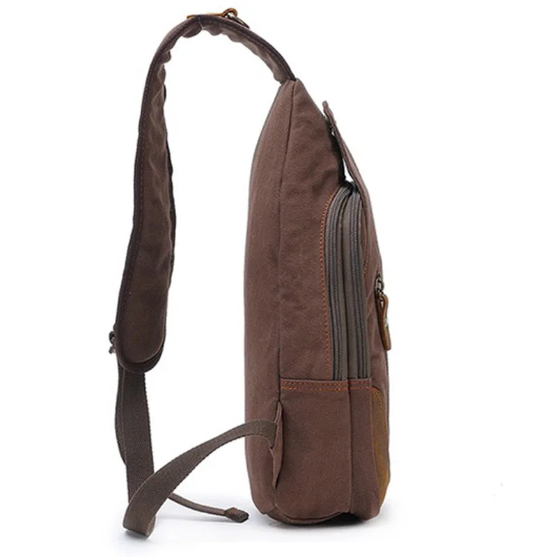 Casual Canvas Chest Bag - Unisex One Strap Backpack for Men and Women ...