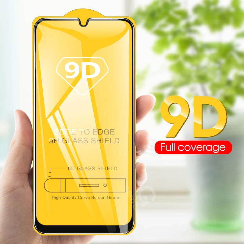 Изогнутое закаленное стекло 9D для Samsung Galaxy A30 A50 A10 Защита экрана A51 M20 M30 M40 A40 A60 A70 A80