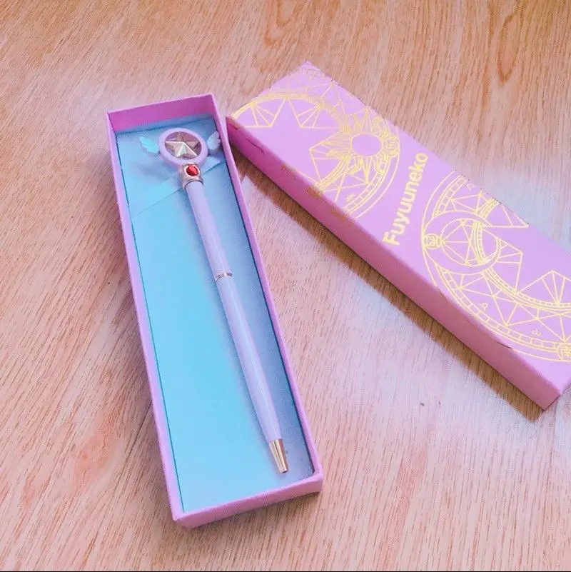 Ограничитель аниме карты Captor Sakura крыло со звездой розовая шариковая волшебная