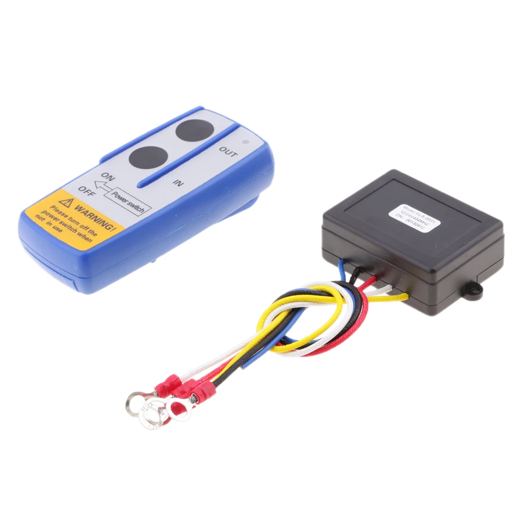 98ft 12V/24V Car ATV SUV Automatic Wireless Winch Remote Control Kit Switch KLS-203