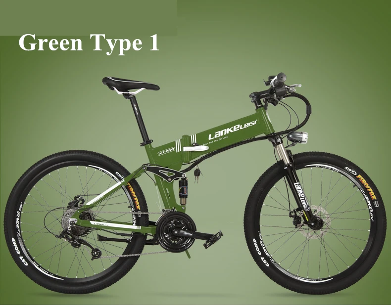 Best Folding Mountain Bike Two Wheels Electric Bicycle With USB Phone Charing Port/Phone Holder 400W 48V Adult Electric Scooter 21