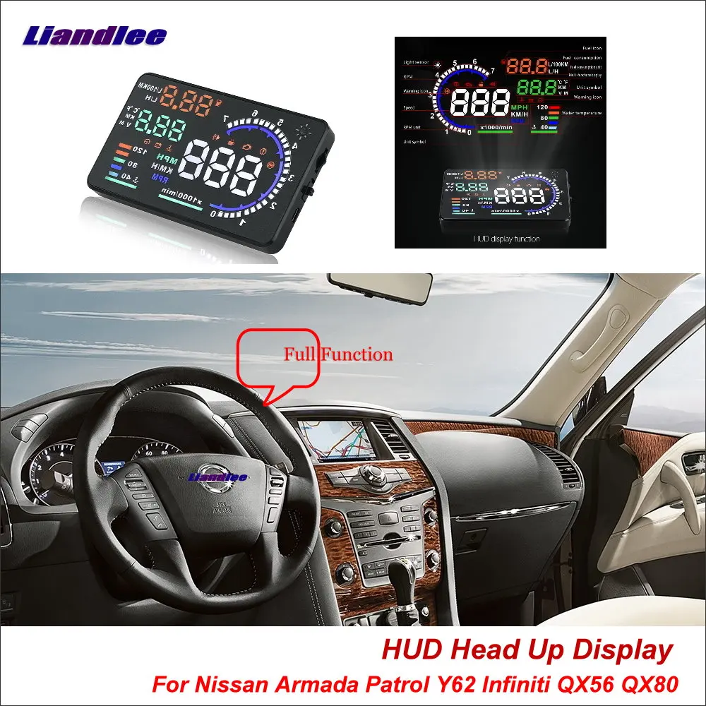 Liandlee для Nissan Armada Patrol Y62 Infiniti QX56 QX80 безопасный экран вождения OBD Автомобильный