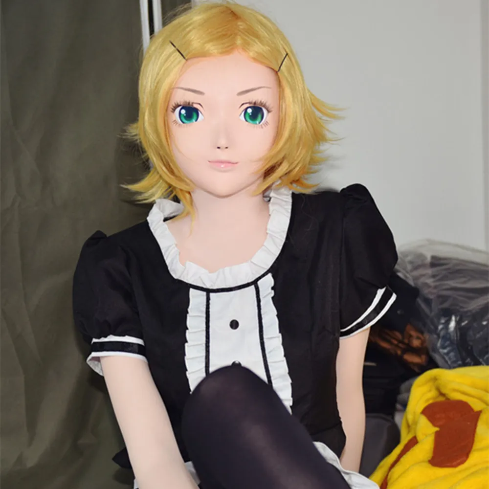 

(C2-005) Kigurumi Transsexuals Beauty Makeup Anime kigurumi Cosplay Silicone Half Head Mask