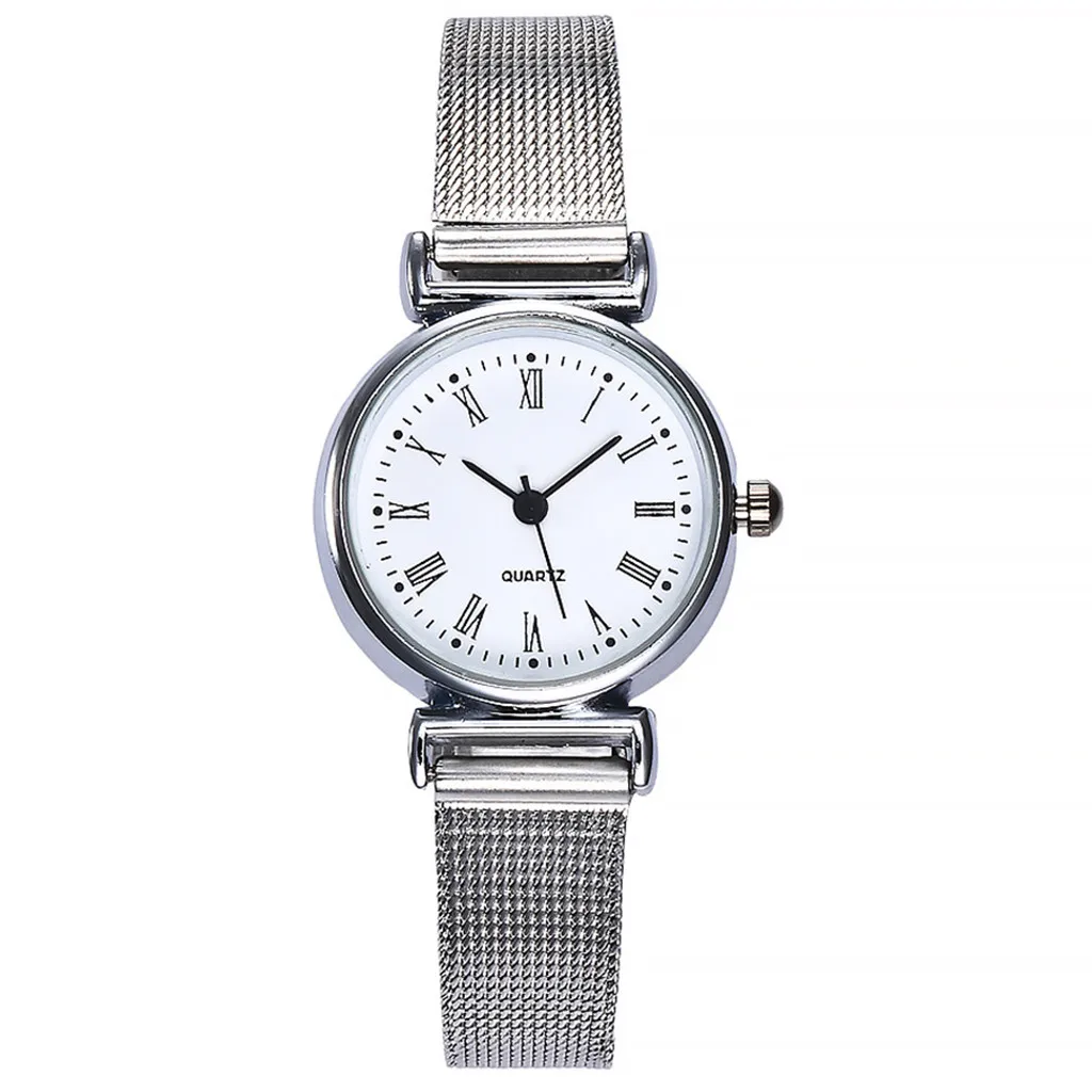 Роскошные часы женские часы-браслет Мода женские часы из сплава сетки ремень повседневные часы Geneva простые наручные часы с ремешком-сеткой часы