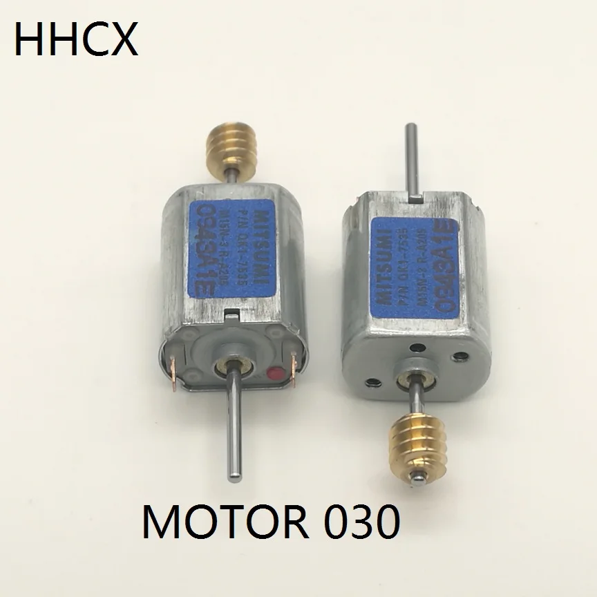 2 шт. DC мотор 12-24VDC двойной выходной вал микро мотор 030 с медным червем 19500 об/мин