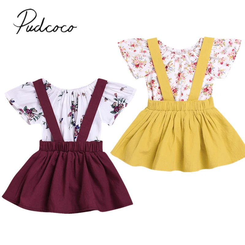 baby girl skirt overalls