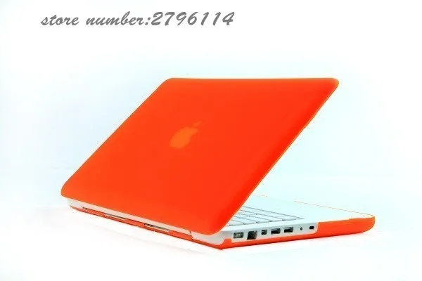 Прорезиненный Матовый Жесткий чехол для Mac Book белый 1" A1342 MC516 MC207 для Macbook сумка для ноутбука крышка для клавиатуры