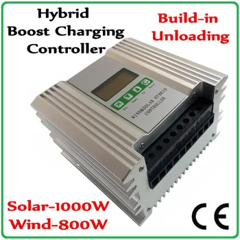 

1000W Solar Panels & 800W Wind Turbine Generator Hybrid Charge Controller with Boost Charging Function and Built-in dump loader