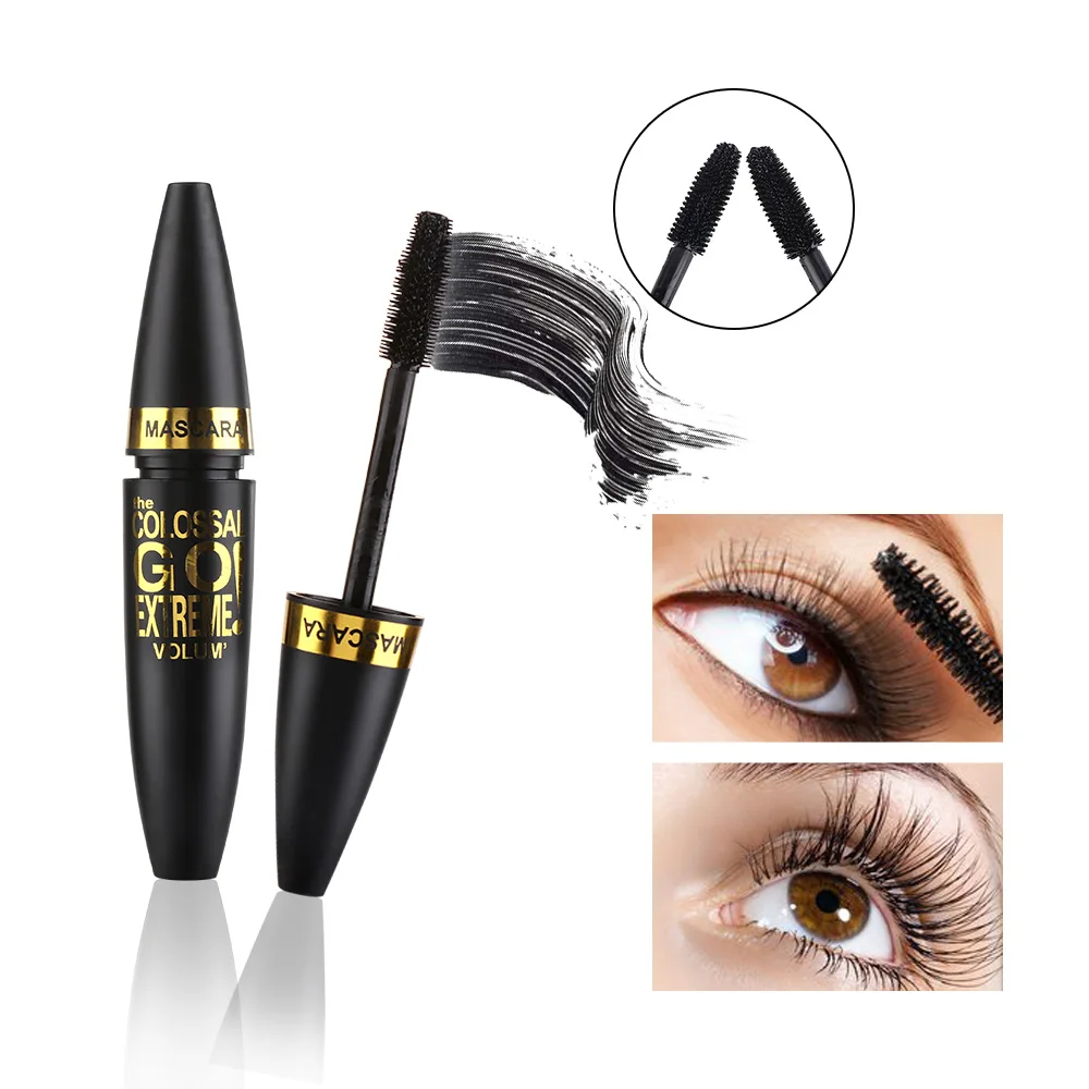 

1 Pcs Professional 4D Silk Fiber Black Eyelash Mascara Extension Curling Waterproof Eye Lashes Thicker mascara Makeup Tools