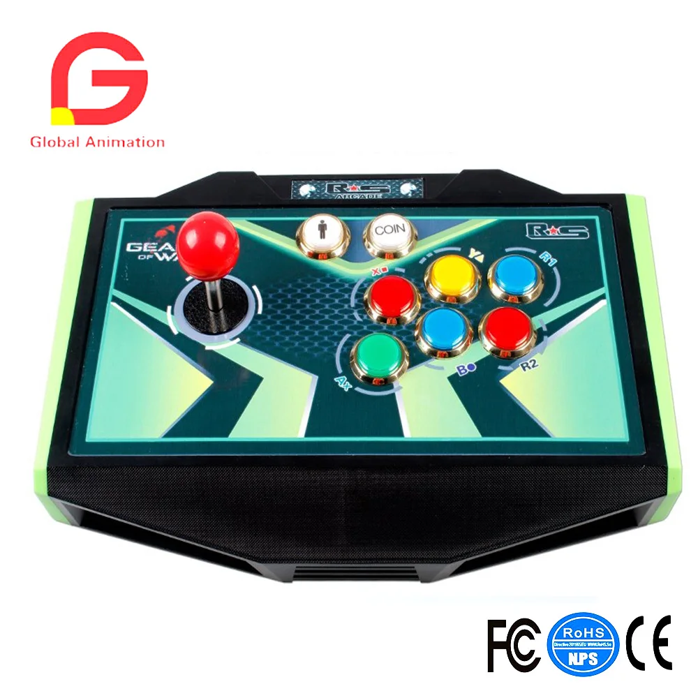 Позолоченные светодиодные кнопки для аркадных игр MAME JAMMA Raspberry Pi RetroPie & Arcade Fighting