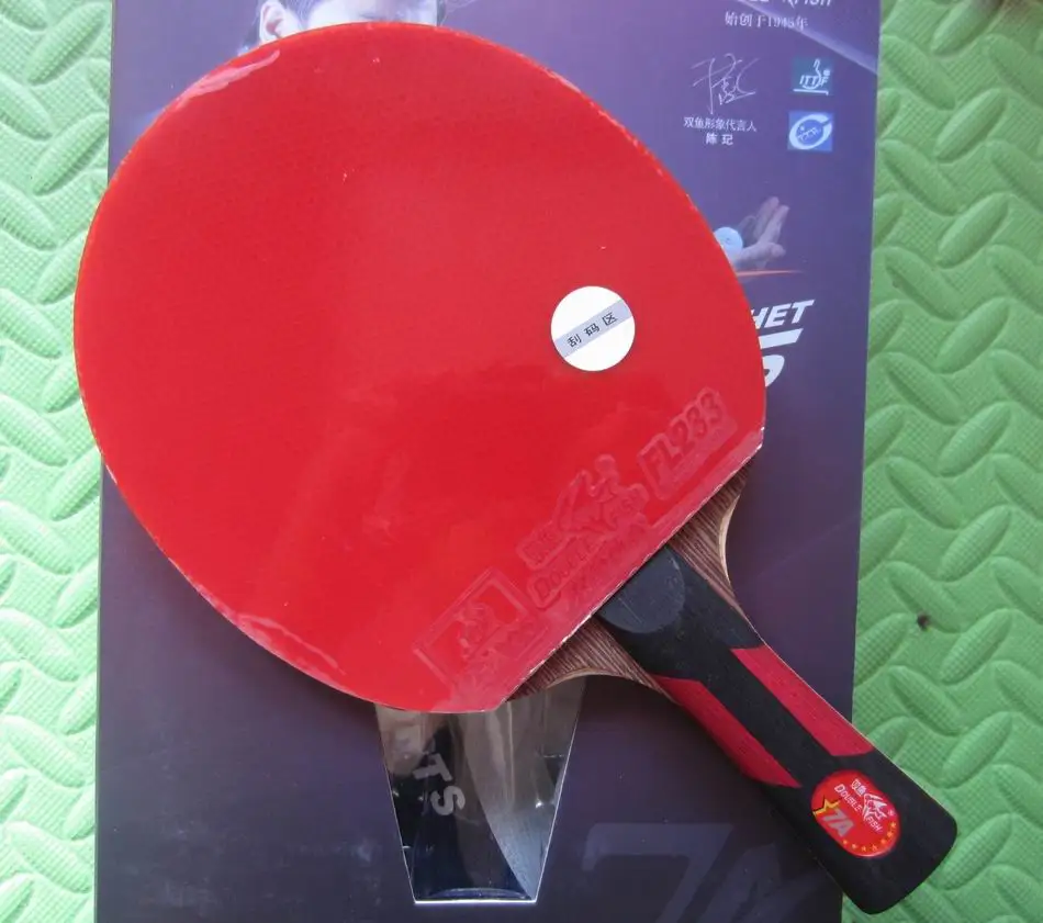 الأصلي النهائي مضرب ينجي الخشب مزدوجة السمك 7a-ec 7 نجوم مضارب تنس الطاولة المضرب نقية الخشب هجوم سريع مع حلقة
