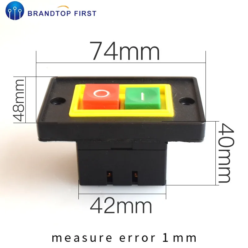 1 шт. старт/стоп пусковой переключатель on/off 380/220V для настольная сверлильная машина шлифовальные машины, фрезерный станок с ЧПУ буровой наконечник кнопки переключатель