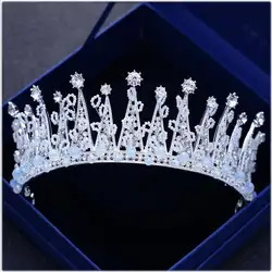 Cristal де Прата сделать Casamento Da раинья Coroa да Moda Cabelo Joias strass banhado диадемы Hairwear Para как Mulheres acessórios