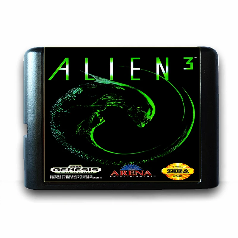 

Alien 3 for 16 bit Sega MD Game Card for Mega Drive for Genesis US PAL Version Video Game Console