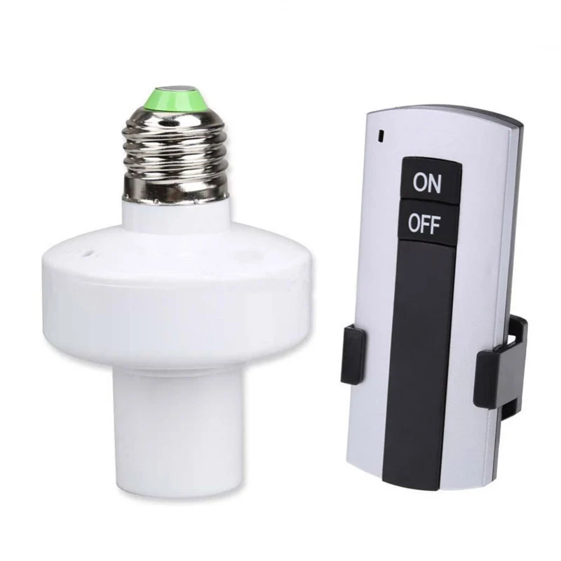 Wireless 220v Remote Control Lamp Holder E27 Screw Lamps and Lanterns