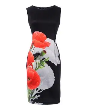 HGFS женские летние платья Vestidos винтажная Цветочная печать Коктейльная вечеринка