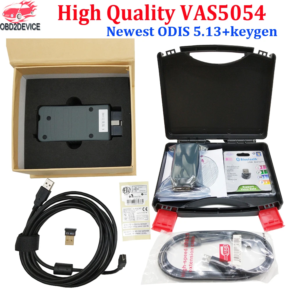 

Newest ODIS 5.13 Keygen VAS 5054A OKI Full Chip VAS 5054 Bluetooth VAS5054A for VAG OBD2 Car Diagnostic Tool