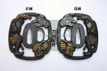 

Forged Case oblong fitting Accessory Tsuba for WUSHU sword falchion Katana Broadsword kampilan