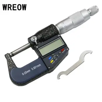 

7 Keys LCD Conversion Electronic Digital Instruments Electronic Gauge Meter Micrometer Metric Inch 0-25mm 0.001mm For Hand Tool
