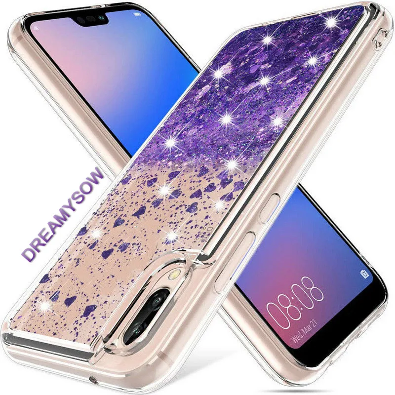 

Case for Huawei P Smart 2019 P20 P30 Pro lite Mate20lite Honor 20 8X 10 9 lite 7A 7C Nova5 Liquid Glitter Dynamic Quicksand Case