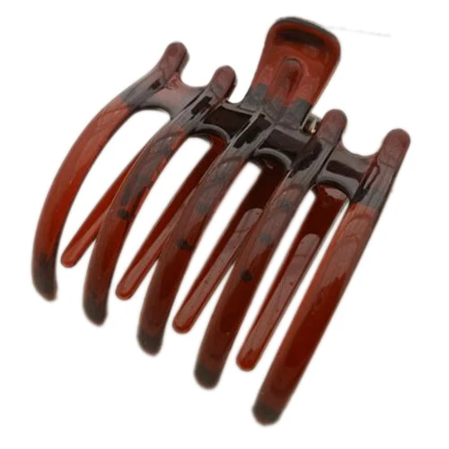 

YOST-Women Lady Girls Non Slip Grip Large Claw Hair Clip Clamp,Coffee