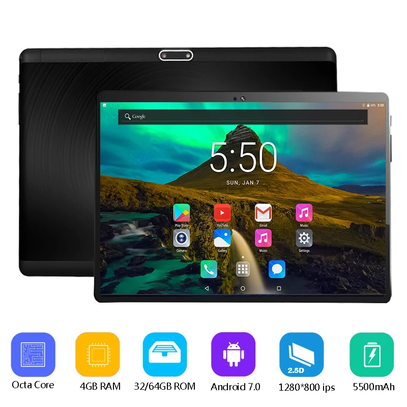 Free Shipping 10 inch 3G 4G LTE Tablet PC Android 7.0 Octa Core 4GB RAM