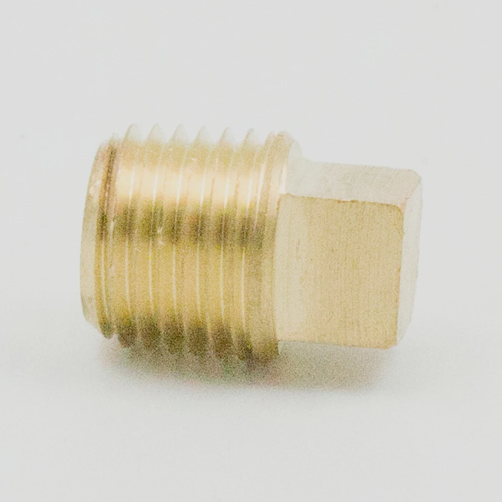 Brass Pipe Fitting 3//8 NPT Male 5pcs Slotted Pipe Plug