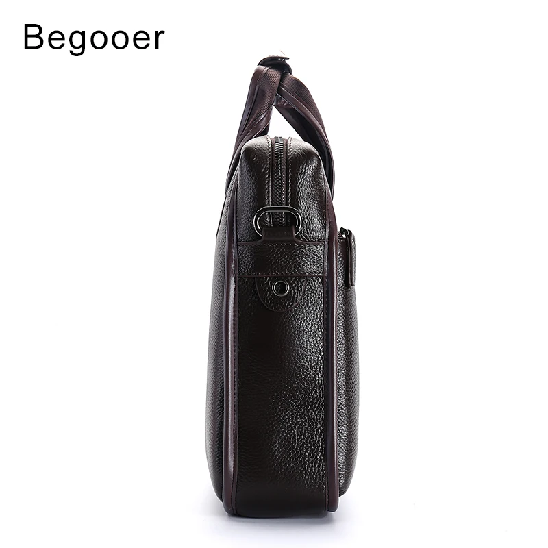 Begooer Cow Genuine Leather Bag Business Men Bags Laptop Tote Briefcases Crossbody bags Shoulder Handbag Men's Messenger Bag Begooer Cow Genuine Leather Bag Business Men Bags Laptop Tote Briefcases Crossbody bags Shoulder Handbag Men's Messenger Bag