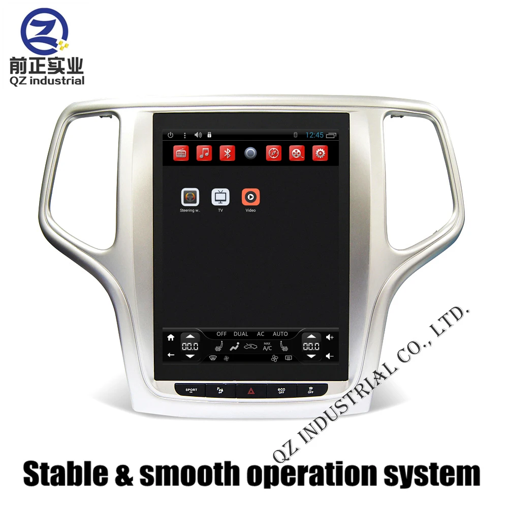 Best 10.4" Upright Huge Screen Android 4.4 T3 2G 32G for Jeep grand Cherokee 2015-2017 Car DVD Player with 3G 4G WIFI GPS Map Radio 4