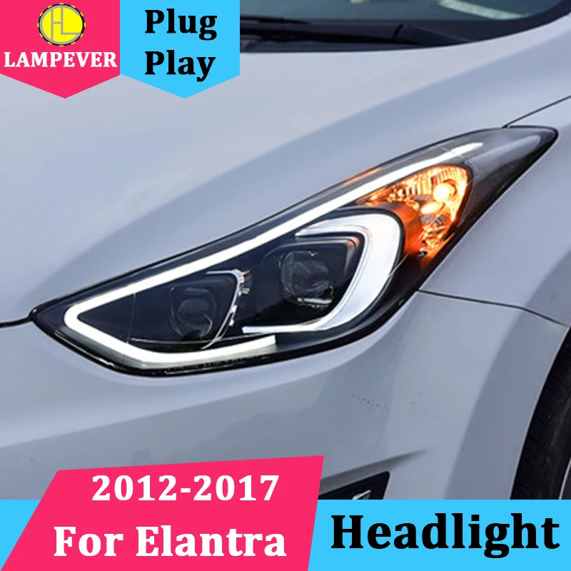 Комплект одежды из 2 предметов: налобный фонарь для Hyundai ELANTRA 2012 2017 фары