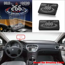 Для peugeot 607 806 807 Eurovans-Автомобильный HUD Дисплей-безопасное вождение экран проектор Refkecting лобовое стекло
