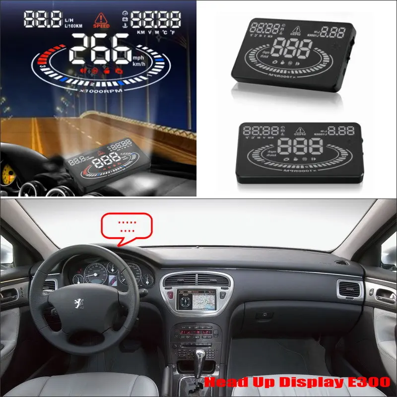 

For Peugeot 607 806 807 Eurovans - Car HUD Head Up Display - Saft Driving Screen Projector Refkecting Windshield