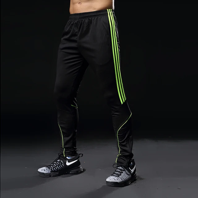 Sport Running Pants Men With Pockets Athletic Football Soccer Training Pants Elasticity Legging jogging Gym Trousers 319 6