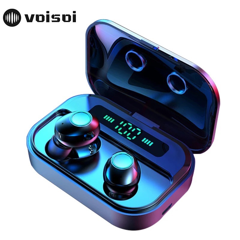 

M7 TWS 5.0 Bluetooth Earphones Power LED Display Wireless Earphone IPX7 Waterproof Sport Earbuds 6D Stereo Game Headset 3600mAh