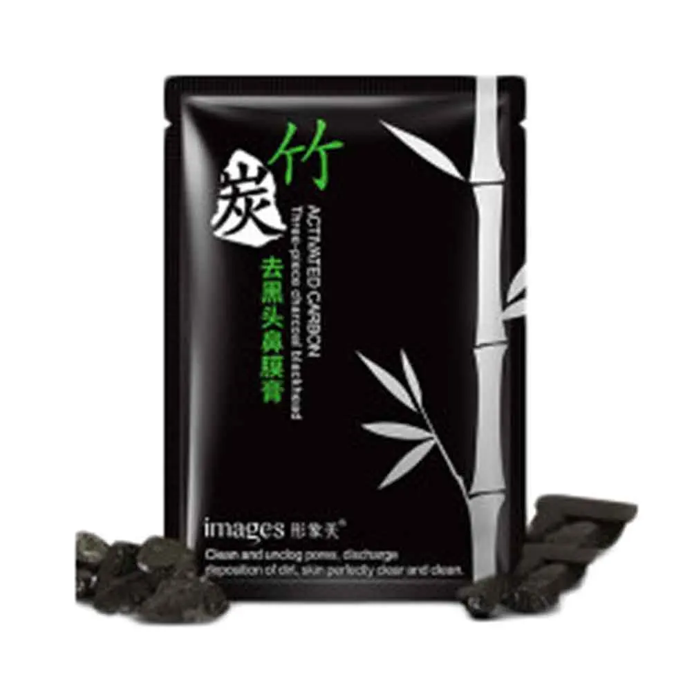 

1pcs Bamboo charcoal Blackhead nose mask T district nursing peel-off black nose paste