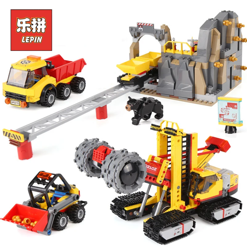 

Lepin 02102 City Series the Mining Experts Site Set 60188 Building Blocks Bricks Model Toys Children Educational Gifts New Toy