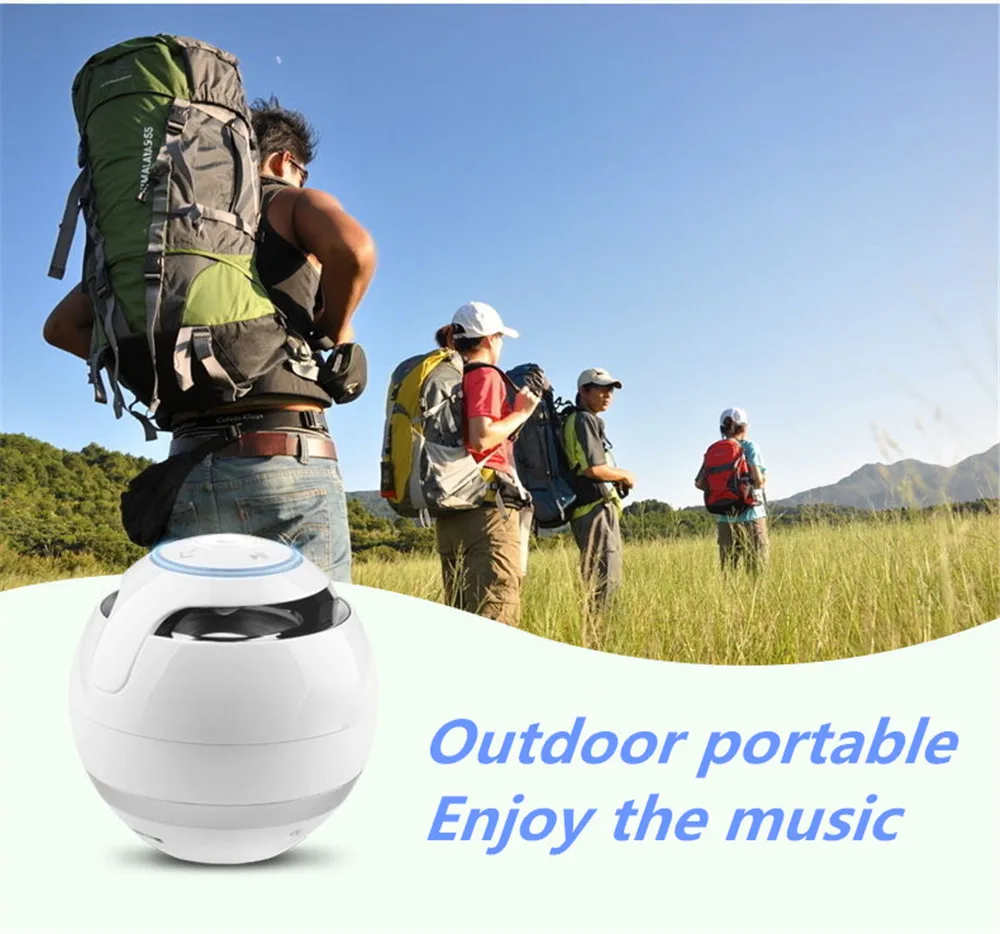 HAPTIME портативная мини Bluetooth стереоколонка с супер басами Беспроводная колонка