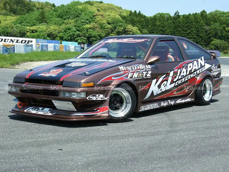 FRP боковая юбка для Toyota AE86 Trueno MBT2 стильная боковая юбка из стекловолокна комплект для настройки отделки для гоночной части AE86