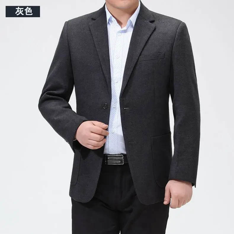 WAEOLSA Mens Blazers Plain Color Suit Coat Slim Fit Outfits Red Gray Camel Blazer Hombre Tailored Suit Jacket For Man Costume 2019 (6)