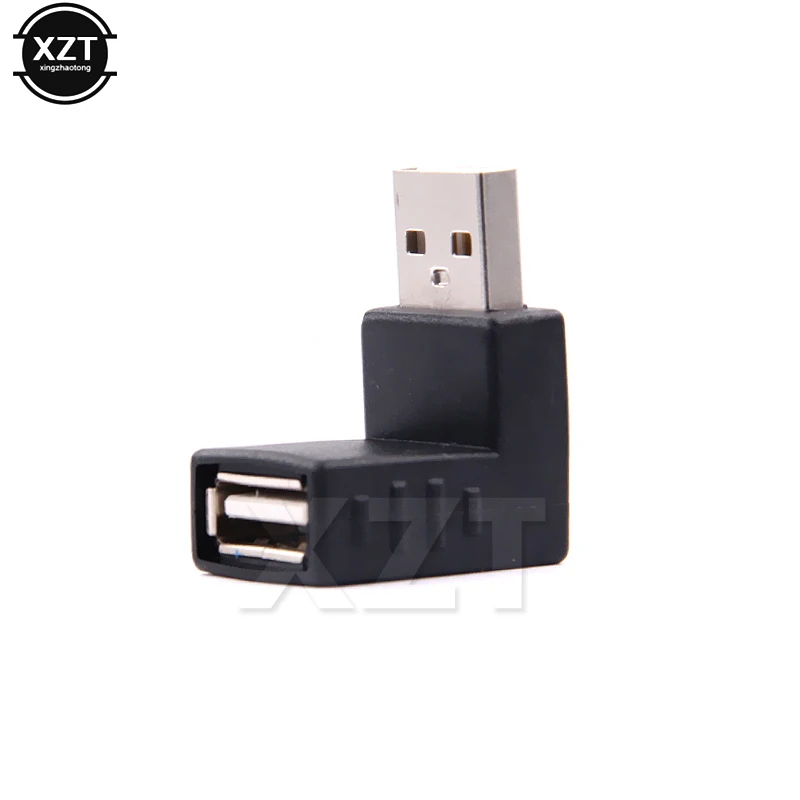 

1PCS 90 Degree Right Angle USB 2.0 Converter Male to Female Converter Connector for Laptop PC Computer Under elbow