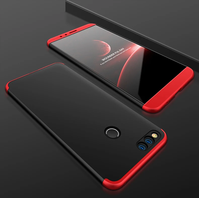 Honor7X Luxury 360 Degree Case For Huawei Honor 7X Cases With Tempered Glass Full Cover For Huawei Honor 7X Phone Case 5.93''